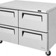 Turbo Air - Super Deluxe 48" Undercounter Refrigerator with 4 Drawers - TUR-48SD-D4-N