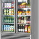 Turbo Air - Super Deluxe 54" Bottom Mounted Glass Doors Reach-In Refrigerator with LED Lighting - TSR-49GSD-N