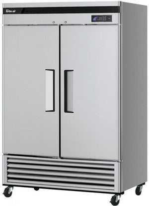 Turbo Air - Super Deluxe 54" Solid Door Reach-In Freezer with LED Lighting and 2 Solid Doors - TSF-49SD-N