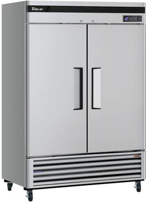 Turbo Air - Super Deluxe 54" Solid Door Reach-In Freezer with LED Lighting and 2 Solid Doors - TSF-49SD-N