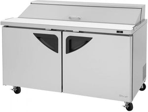 Turbo Air - Super Deluxe 60" Refrigerated Sandwich Prep Table with 2 Doors - TST-60SD-N