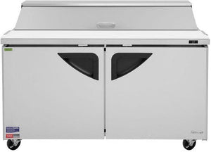 Turbo Air - Super Deluxe 60" Refrigerated Sandwich Prep Table with 2 Doors - TST-60SD-N