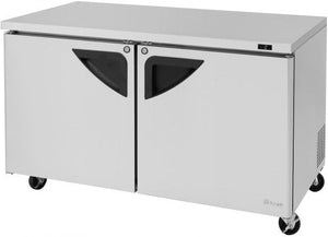 Turbo Air - Super Deluxe 60" Undercounter Freezer with 2 Solid Doors - TUF-60SD-N