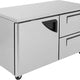 Turbo Air - Super Deluxe 60" Undercounter Refrigerator with 2 Drawers and 1 Solid Door - TUR-60SD-D2-N