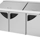 Turbo Air - Super Deluxe 72" Refrigerated Sandwich Prep Table with 3 Solid Doors - TST-72SD-30-N