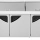 Turbo Air - Super Deluxe 72" Refrigerated Sandwich Prep Table with 3 Solid Doors - TST-72SD-30-N