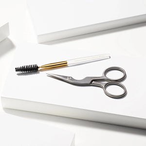 Tweezerman - Stainless Steel Brow Shaping Scissors and Brush - 1009037