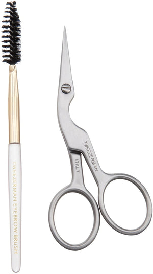 Tweezerman - Stainless Steel Brow Shaping Scissors and Brush - 1009037