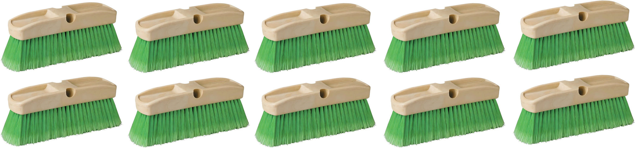 Vileda Professional - 10" Vehicle Brush With Green Flagged Fill, Pack of 10 - AB300F