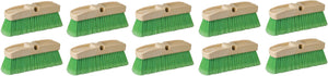 Vileda Professional - 10" Vehicle Brush With Green Flagged Fill, Pack of 10 - AB300F