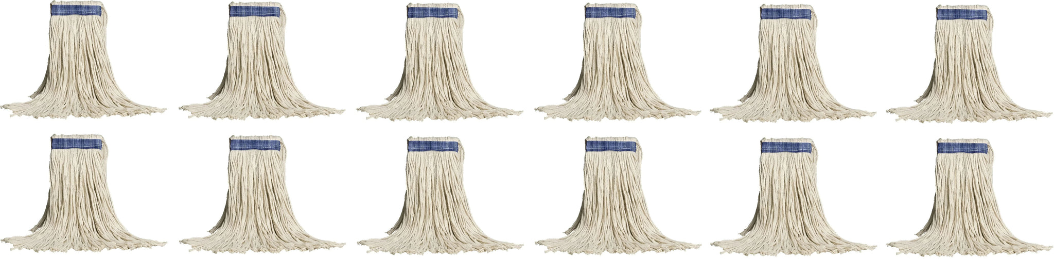 Vileda Professional - 16 Oz C-Pro 4 Row Stitched Cotton Mop Head, Pack of 12 - MP3P16