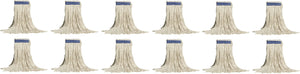 Vileda Professional - 16 Oz C-Pro 4 Row Stitched Cotton Mop Head, Pack of 12 - MP3P16