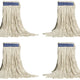 Vileda Professional - 16 Oz C-Pro 4 Row Stitched Cotton Mop Head, Pack of 12 - MP3P16