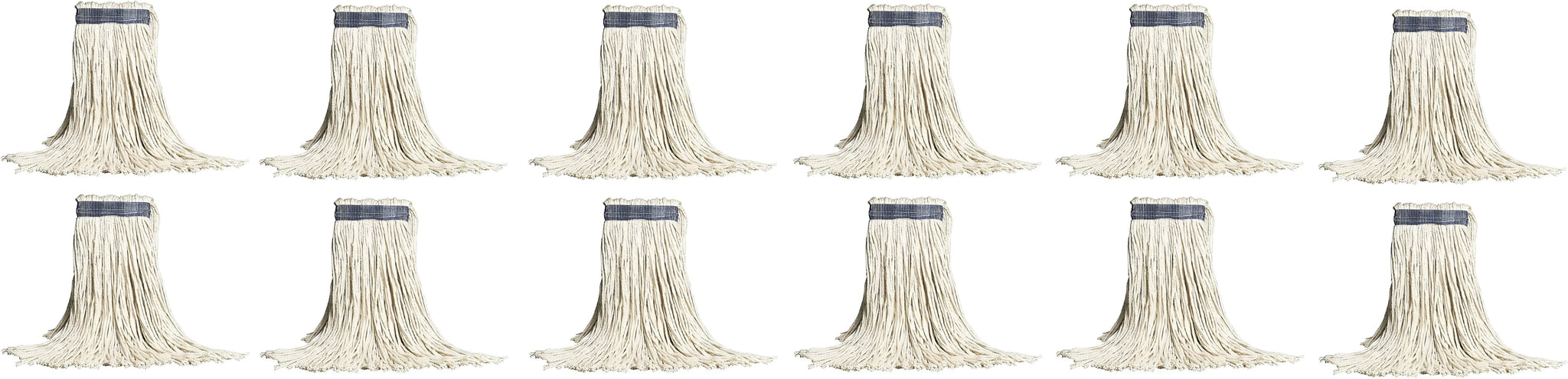 Vileda Professional - 16 Oz Sentrex 4 Row Stitched Rayon/Synthetic Mop Head, Pack of 12 - MP4PS16