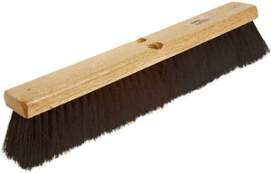 Vileda Professional - 24" Heavy Duty Polystyrene Bristles Broom Head Wood Block, Coarse Sweep, Pack of 10 - 134473