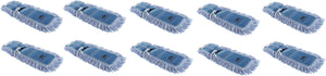 Vileda Professional - 24" Hi Stat Synthetic Blue Dustmop Refill, Pack of 10 - DM524NB