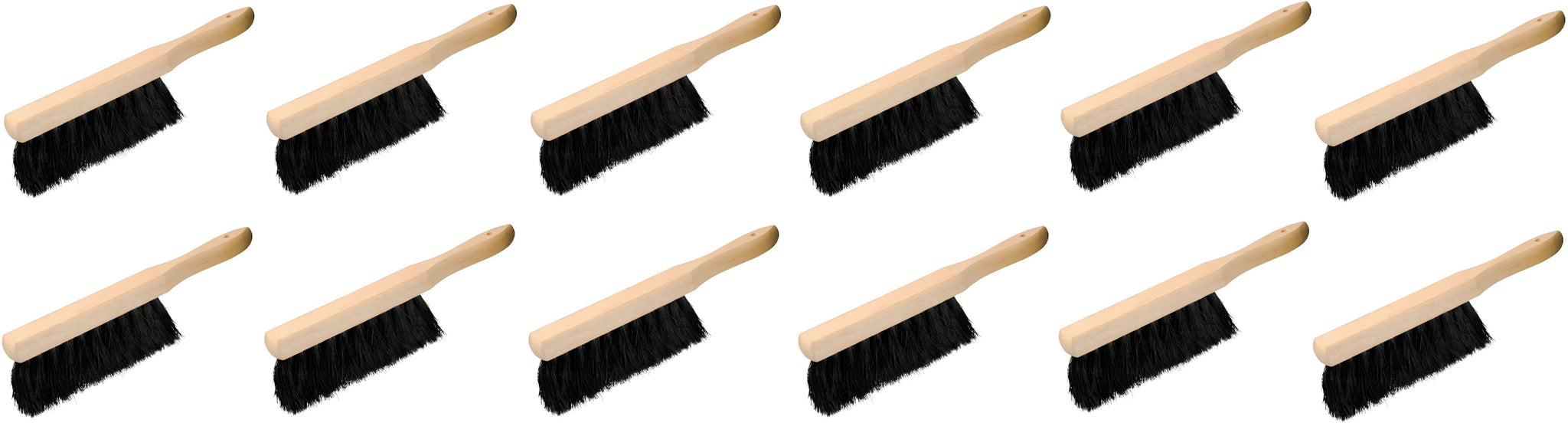 Vileda Professional - 7" Tampico Fill Counter Brush with Wood Handle, Pack of 12 - AB206T