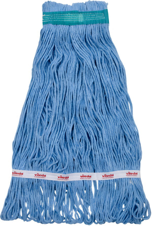 Vileda Professional - Blue Medium ValueLine Looped Mop, Pack of 12 - MPLMMBL-VL