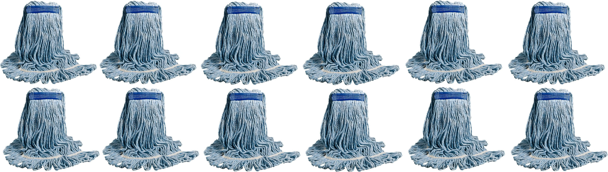 Vileda Professional - Small Blue Narrow Band ValueLine Looped Mop, Pack of 12 - 134884