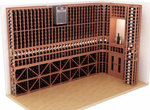 Vinotemp - 1000 Cu. Ft. Self-Contained Customizable Wine Cooling System - WM‐4510HZD