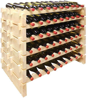 Vinotemp - 108 Bottle Double Modular Wine Rack Natural - EP‐4472‐108‐C