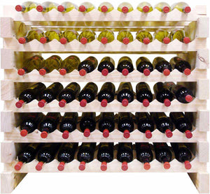 Vinotemp - 108 Bottle Double Modular Wine Rack Natural - EP‐4472‐108‐C