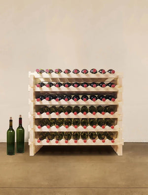 Vinotemp - 108 Bottle Double Modular Wine Rack Natural - EP‐4472‐108‐C