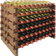 Vinotemp - 108 Bottle Double Modular Wine Rack Stained - EP‐4472‐108S‐C