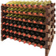 Vinotemp - 108 Bottle Double Modular Wine Rack Stained - EP‐4472‐108S‐C