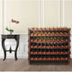 Vinotemp - 108 Bottle Double Modular Wine Rack Stained - EP‐4472‐108S‐C