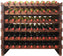 Vinotemp - 108 Bottle Double Modular Wine Rack Stained - EP‐4472‐108S‐C