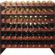 Vinotemp - 108 Bottle Double Modular Wine Rack Stained - EP‐4472‐108S‐C