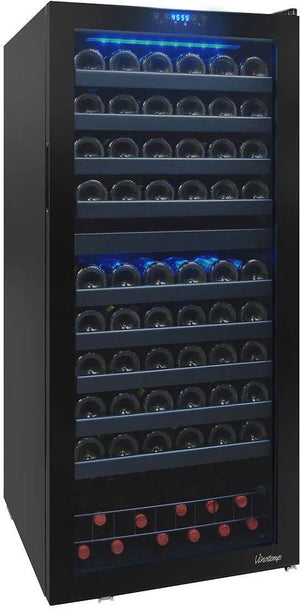 Vinotemp - 110 Bottle Dual-Zone Touch Screen Wine Cooler - VT‐122TS‐2Z