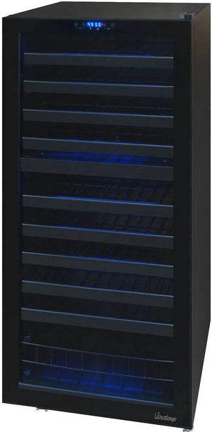 Vinotemp - 110 Bottle Dual-Zone Touch Screen Wine Cooler - VT‐122TS‐2Z