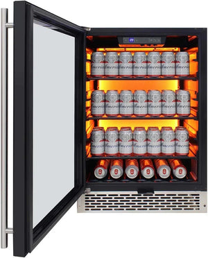 Vinotemp - 117 Can Beverage Cooler Left Hinge - EL‐54BCCOMM‐L