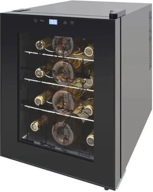 Vinotemp - 12 Bottle Single-Zone Thermoelectric Wine Cooler - EL‐12TEDCS