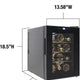 Vinotemp - 12 Bottle Single-Zone Thermoelectric Wine Cooler - EL‐12TEDCS