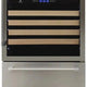 Vinotemp - 135 Bottle Triple-Zone Wine Cooler & Drawer - EL‐BWC30TB‐S