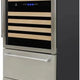 Vinotemp - 135 Bottle Triple-Zone Wine Cooler & Drawer - EL‐BWC30TB‐S