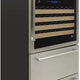 Vinotemp - 135 Bottle Triple-Zone Wine Cooler & Drawer - EL‐BWC30TB‐S