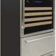 Vinotemp - 135 Bottle Triple-Zone Wine Cooler & Drawer - EL‐BWC30TB‐S