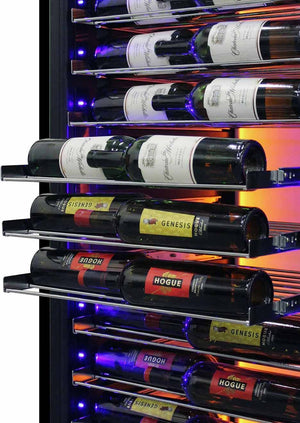 Vinotemp - 141 Bottle Single-Zone Wine Cooler Left Hinge - EL‐168COMM‐L