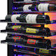 Vinotemp - 141 Bottle Single-Zone Wine Cooler Left Hinge - EL‐168COMM‐L