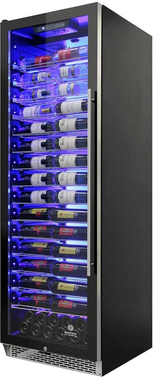 Vinotemp - 141 Bottle Single-Zone Wine Cooler Left Hinge - EL‐168COMM‐L