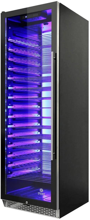 Vinotemp - 141 Bottle Single-Zone Wine Cooler Left Hinge - EL‐168COMM‐L