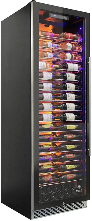 Vinotemp - 141 Bottle Single-Zone Wine Cooler Left Hinge - EL‐168COMM‐L