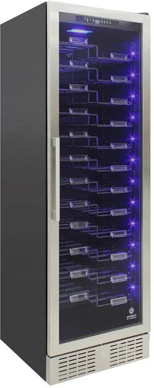 Vinotemp - 157 Bottle Stainless Single-Zone Wine Cooler - EL‐168ZZ‐SSD