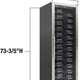 Vinotemp - 157 Bottle Stainless Single-Zone Wine Cooler - EL‐168ZZ‐SSD