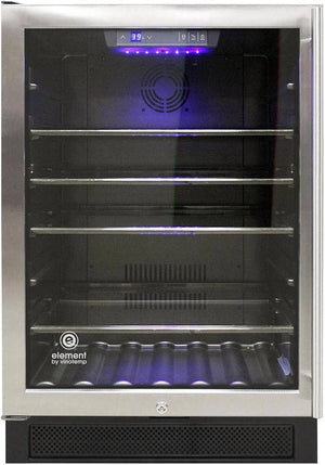 Vinotemp - 161 Can Single-Zone Beverage Cooler Left Hinge - EL‐46WCBC‐L