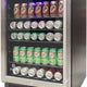 Vinotemp - 161 Can Single-Zone Beverage Cooler Left Hinge - EL‐46WCBC‐L